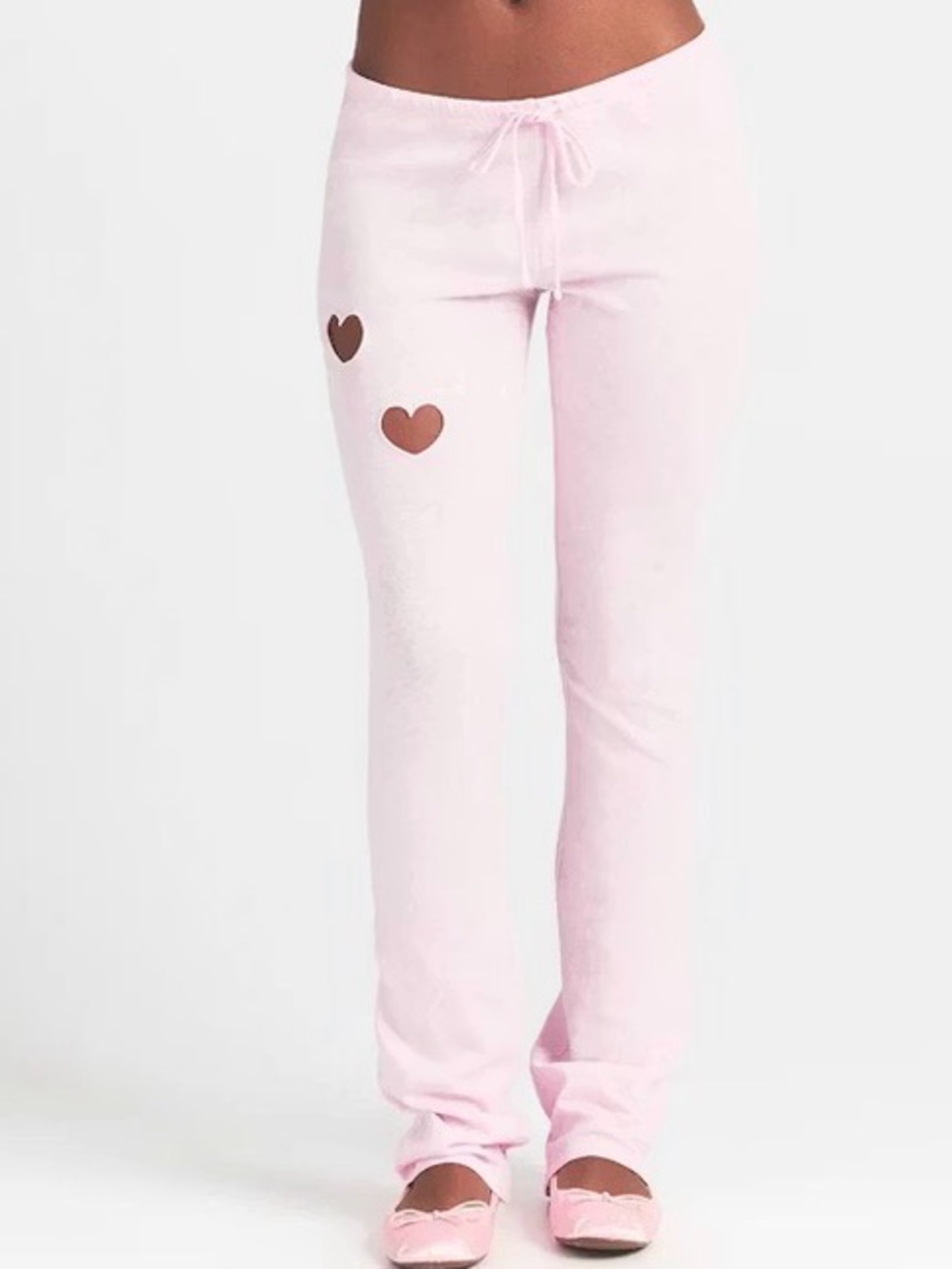NWT SKIMS  size small Light Pink Heart-Accent Girls' Lounge Joggers